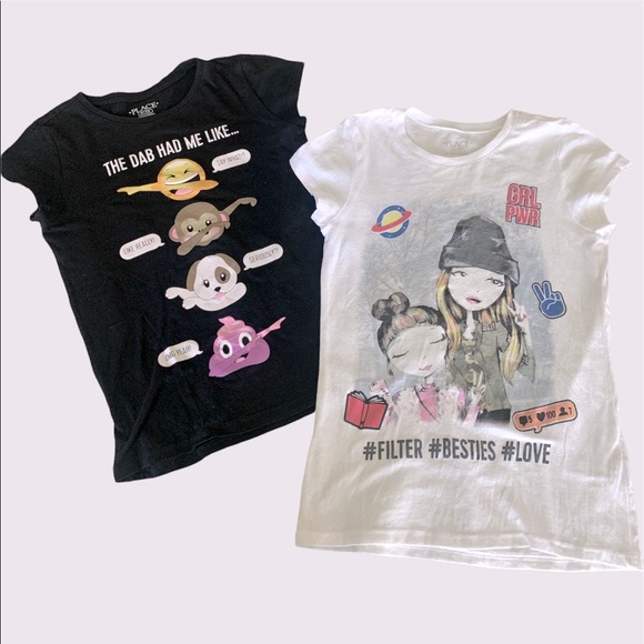2 girls tee shirt bundle - Picture 1 of 4